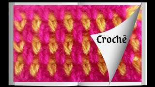 Ponto croche duas cores Marly Thibes [upl. by Odab]