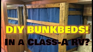 DIY Bunk Beds in a Class A RV [upl. by Christi]