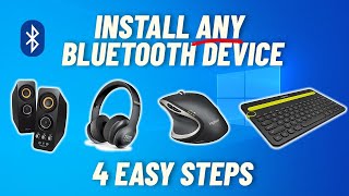 How to setup ANY Bluetooth device in Windows 10 in 4 simple steps [upl. by Vernita]