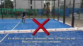 Les règles du Padel [upl. by Ijat]