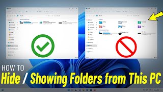 Delete amp Remove Folders from This PC Windows 11  How To Recover amp Get Back File Explorer folders 📁 [upl. by Xam506]