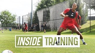 Inside Training Behindthescenes from Liverpool FCs first day in the US [upl. by Yartnod]