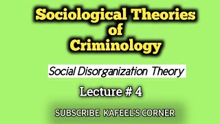 Sociological Theories Criminology  Social Disorganization Theory  CSS [upl. by Sioux]