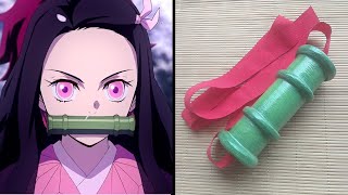 Making Nezukos Bamboo Muzzle  Demon Slayer Cosplay Prop Tutorial [upl. by Onit]