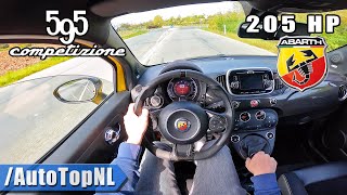 Abarth 595 Competizione LOUD Straight Pipe POV Test Drive by AutoTopNL [upl. by Munson]