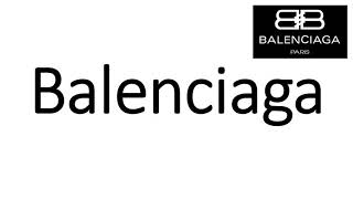 How to Pronounce Balenciaga CORRECTLY [upl. by Florine]