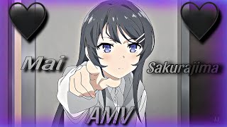 MAI SAKURAJIMA🖤  EDITAMV [upl. by Ynaffet]