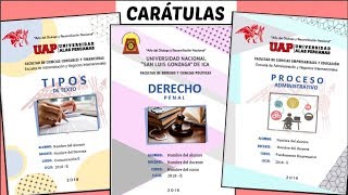 CARÁTULAS EN WORD 4 Diseños  TUTORIAL fácil paso a paso  Shirlhy [upl. by Mcmurry]