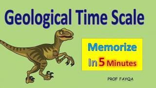 Geological Time Scale and Fossils l Memorize time scale chart in 5 minutes [upl. by Brindle]