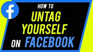 How to Remove a Tag on Facebook [upl. by Rakso]