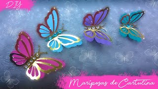 DIY Mariposas de cartulina Kath Reyes [upl. by Thamora]