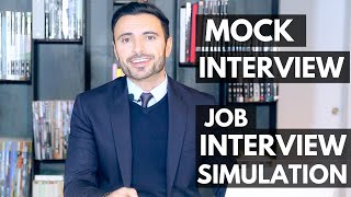 Job Interview Simulation and Training  Mock Interview [upl. by Esinej]