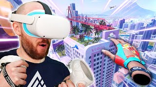 The Climb 2 On Oculus Quest 2  Climbing A SKYSCRAPER In VR [upl. by Relyt]