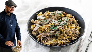 Easy Beef Stroganoff Recipe [upl. by Michon240]