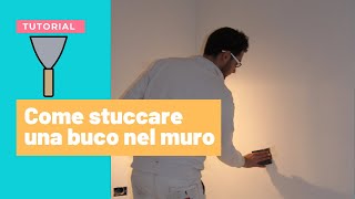 Stuccare un buco nel muro senza problemi TUTORIAL [upl. by Trometer]