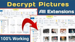 How to decrypt jpg  How to decrypt pictures  How to repair corrupt jpg files [upl. by Allyn]