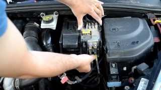 How to remove battery and replace on peugeot 307 308 and Citroen C4 [upl. by Draned]