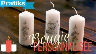 DIY de Noël  comment customiser des bougies [upl. by Arobed495]