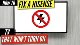 How To Fix a Hisense TV that Won’t Turn On [upl. by Noiz850]