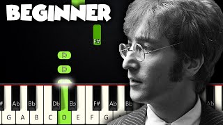 Imagine  John Lennon  BEGINNER PIANO TUTORIAL  SHEET MUSIC by Betacustic [upl. by Hcnarb]