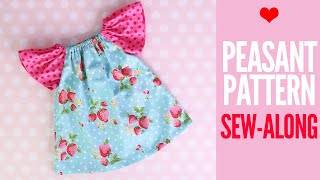 Peasant Dress Tutorial  ANNA Dress Pattern Sew Along [upl. by Atel100]