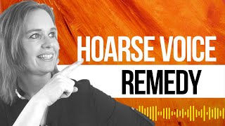 Hoarse Voice Remedy for Singers and Voice Users [upl. by Frye993]