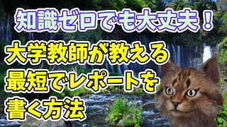 【レポートの書き方】レポート・卒論を生まれてはじめて書く人へ【大学生・通信制大学で学ぶ社会人向け】 [upl. by Lenes]