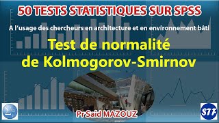 Test de normalité de KolmogorovSmirnov [upl. by Nara]