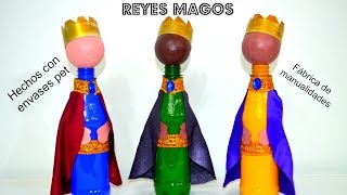 Reyes magos hechos con botellas de refrescos [upl. by Conlon]