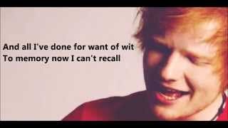 Ed Sheeran  The Parting Glass Lyrics [upl. by Coulombe]