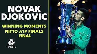 Novak Djokovics Championship Point Trophy Lift and Presentation  Nitto ATP Finals 2023 [upl. by Merv]