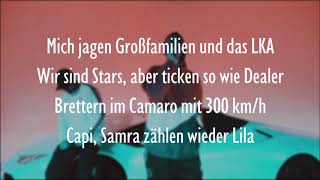 SAMRA amp CAPITAL BRA  WIEDER LILA Official HQ Lyrics Text [upl. by Frechette]