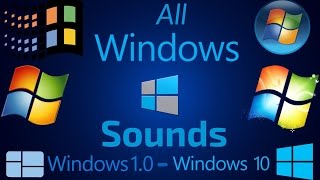 All Windows Sounds  Windows 10  Windows 10 [upl. by Nwadal]