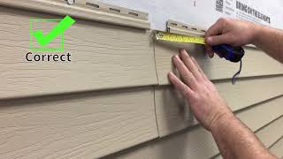 Kaycan Vinyl Siding Installation Tips Overlapping [upl. by Noet]