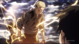 Attack on Titan Bertholdt Reiner Reveal Armored Colossal Titan English Dubbed [upl. by Ahsinrac]