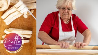 How to Make Homemade Pasta Without Machine  Italian Grandma Cooking [upl. by Reuben]