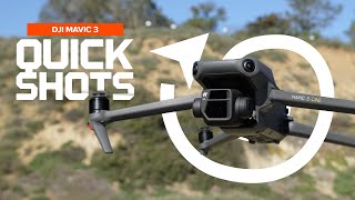 DJI Mavic 3  How to Use QuickShots [upl. by Siryt]