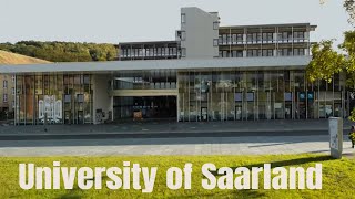 University of Saarland  Universität des Saarlandes Saarbrücken  Campus Tour  Drone View [upl. by Warder]