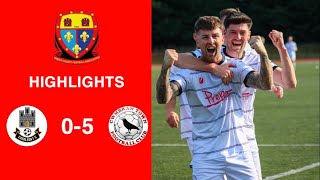 Caerleon 05 Cwmbrân Town  Gwent FA Senior cup  Quarter final highlights [upl. by Colp]