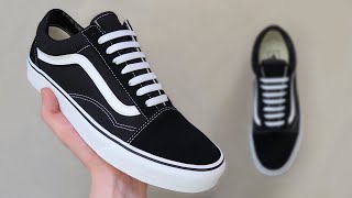 HOW TO BAR LACE VANS OLD SKOOLS 👟🔥 [upl. by Aneehsirk]