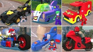 All Vehicles in LEGO DC SuperVillains [upl. by Tiffani]