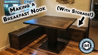 Making a Breakfast Nook  With Storage [upl. by Daniell314]