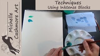 Art Tips amp Techniques  How to use Inktense Blocks [upl. by Anelav]