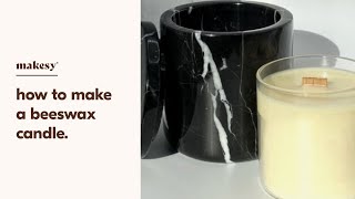 how to make scented beeswax candles 🐝 [upl. by Fesoy]