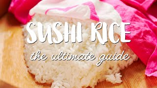 BEST Sushi Rice Recipe 寿司飯 StepByStep Guide [upl. by Acessej]