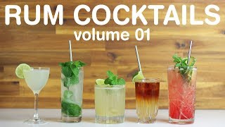 BEST RUM COCKTAILS  volume 01 [upl. by Aufa]