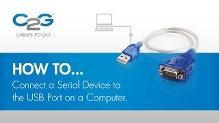 How To Connect a Serial Device using USB [upl. by Carol779]