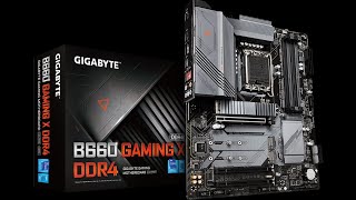 GIGABYTE B660 GAMING X DDR4 Motherboard Unboxing and Overview [upl. by Em]