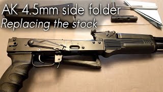 How To Remove an AK SideFolding Stock 45mm55mm pin [upl. by Yebot394]