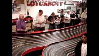 Slot Car Racing at Slot Car City  quotGr10 GT1 Slot Carsquot [upl. by Hallette]